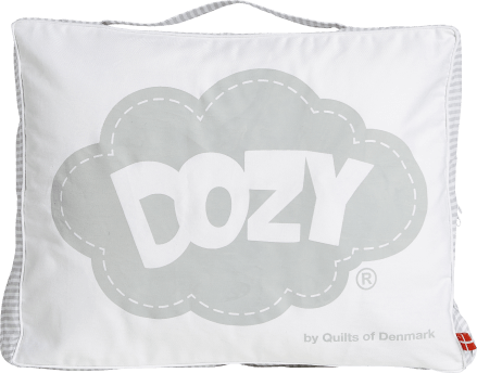 Dozy dynetaske med logo og bærehank.